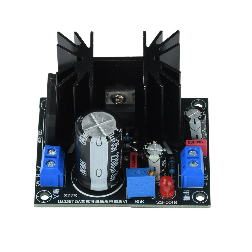 Linear Lab Power Supply Adjustable - LM338T 선형 가변 전압 조정기 모듈