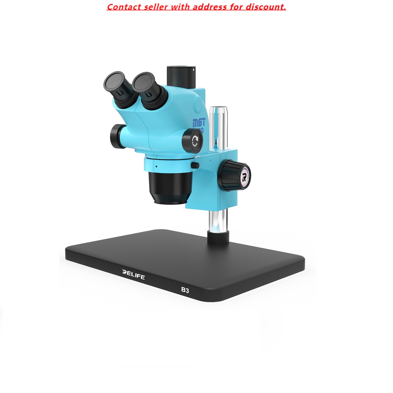 Stereo Trinocular Microscope Pcb - RELIFE RL-M6T Pro-B3 삼안 HD 스테레오