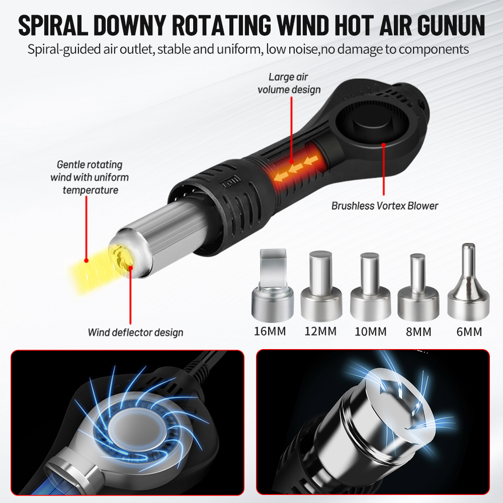 Hot Air Rework Station T12 - 700W 2 in 1 열풍 납땜