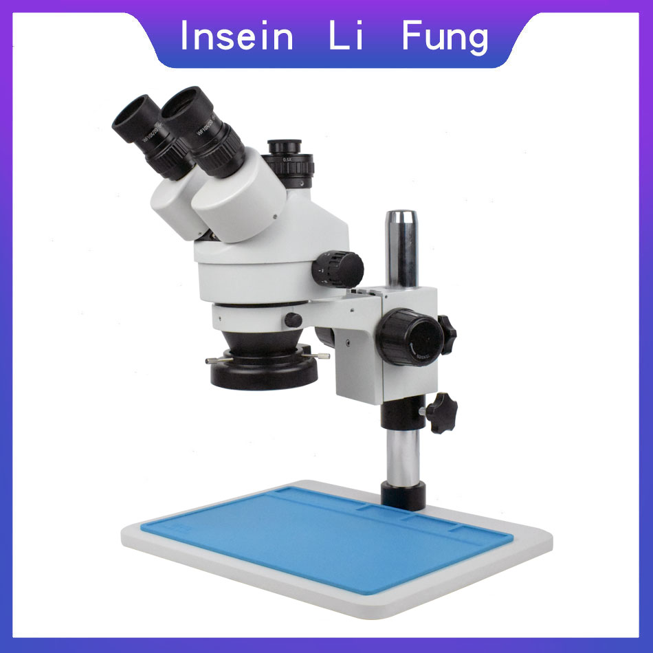 Stereo Trinocular Microscope Pcb - 산업용 스테레오 쌍안 현미경, 3.5X-90X, 3