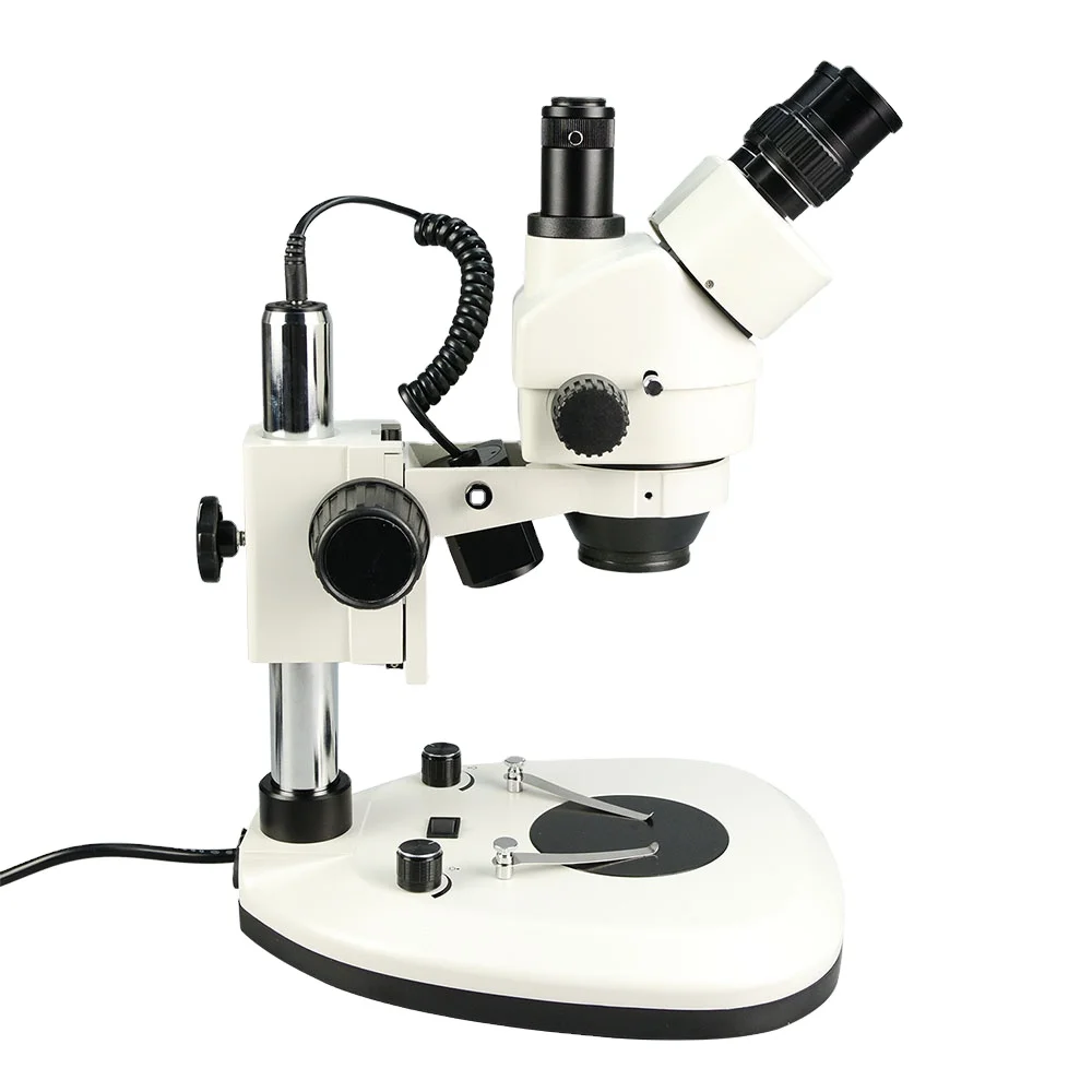 Stereo Trinocular Microscope Pcb - 공장용 7x-45x 광학 산업용 삼안 현미경,