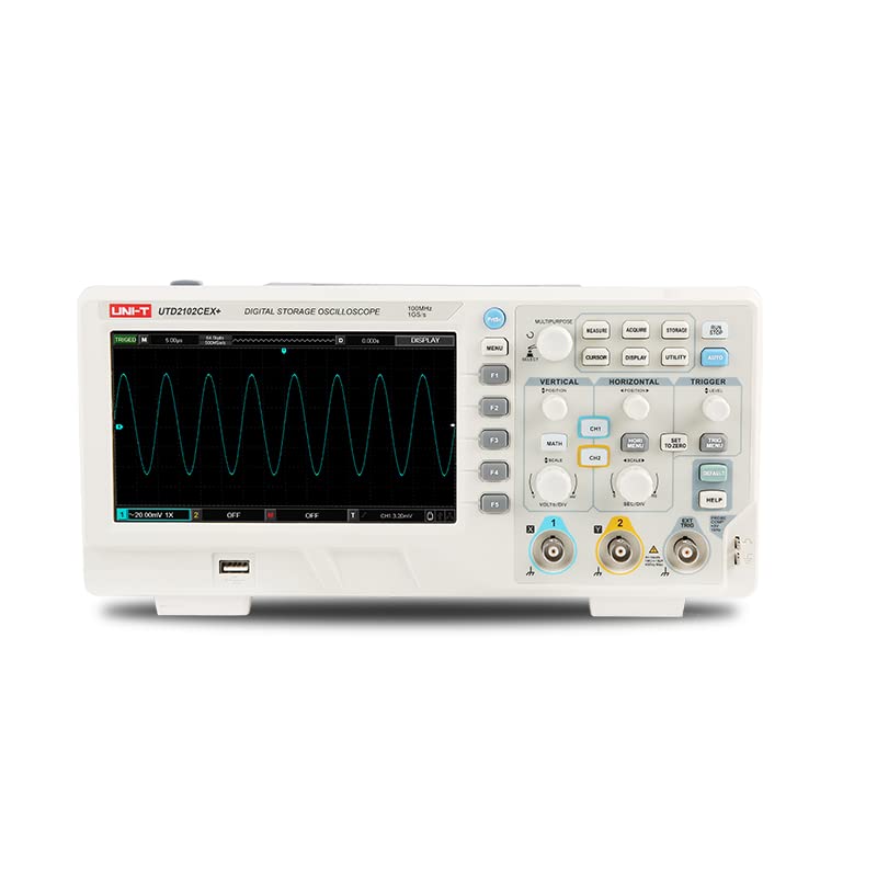 Digital Storage Oscilloscope 100Mhz - UTD2102CEX+ 실험실 및 전자 수리용 고정밀
