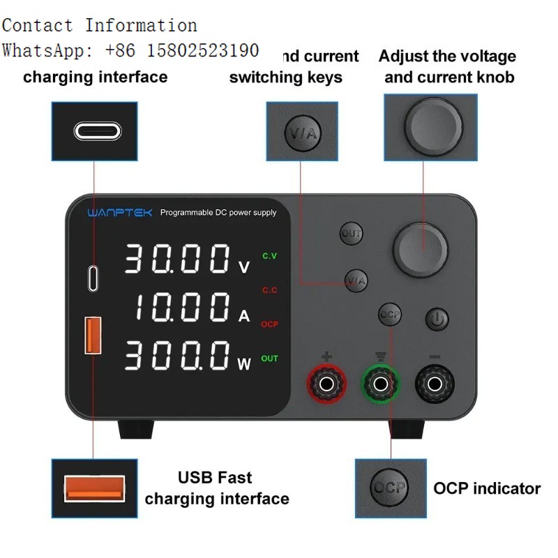 Programmable Dc Power Supply 30V 10A - 노트북 휴대폰 수리용 TPS3010 30V 10A