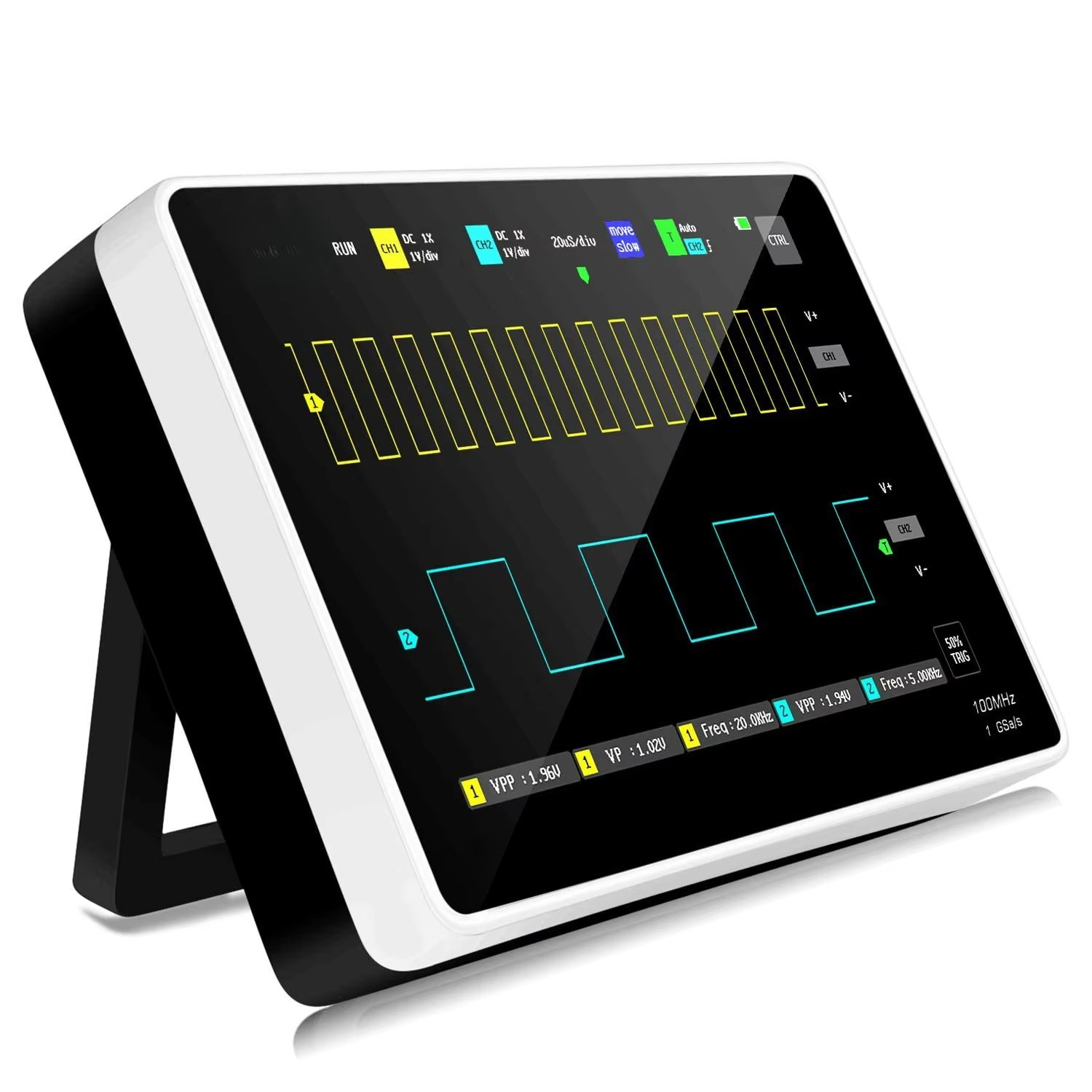Digital Storage Oscilloscope 100Mhz - 휴대용 디지털 저장 오실로스코프 키트 2채널