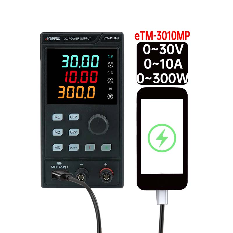 Programmable Dc Power Supply 30V 10A - ETOMMENS 30V 10A 300W ETM-3010MP 220V