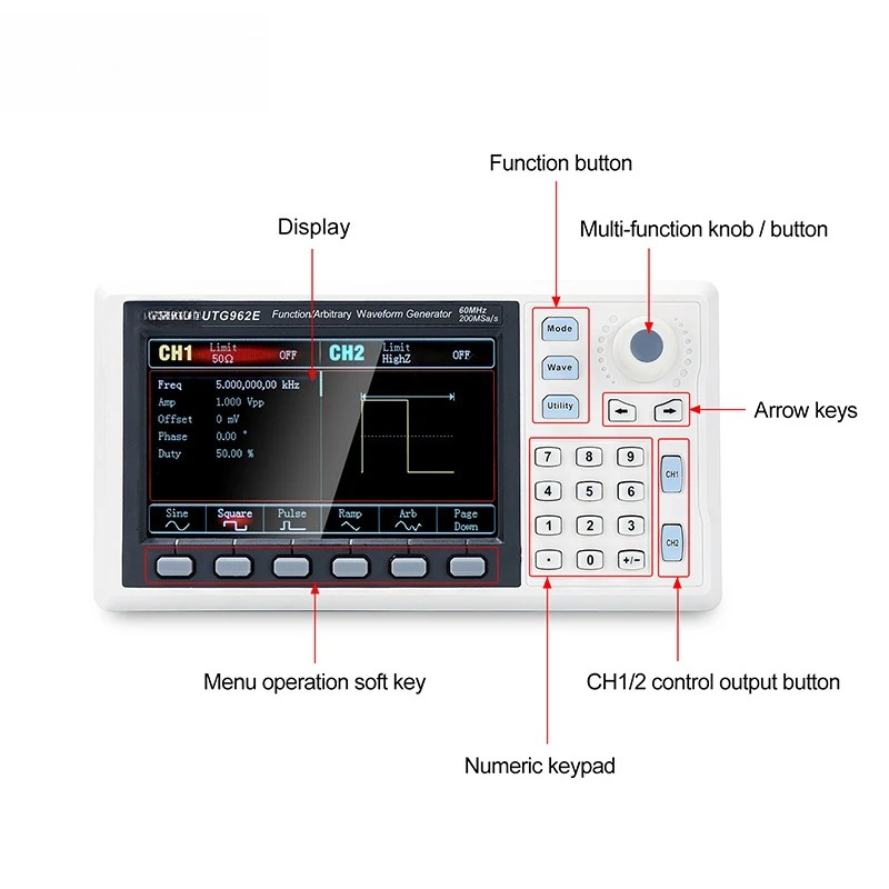 기능 신호 발생기 UTG932E UTG962E 30Mh - Function Arbitrary Waveform Generator 리뷰 및 가격