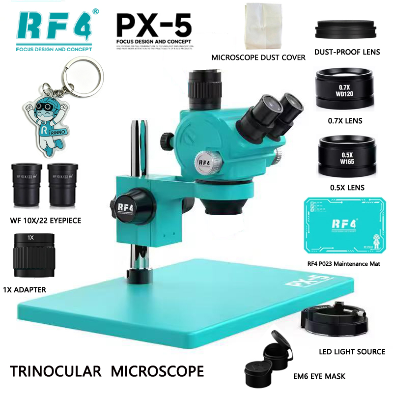 RF4 스테레오 삼안 현미경 7X-100X 줌, 260 - Stereo Trinocular Microscope Pcb 리뷰 및 가격