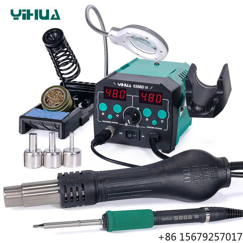 YIHUA 938BD-III 775W 2 in 1 T1 - Hot Air Rework Station T12 리뷰 및 가격