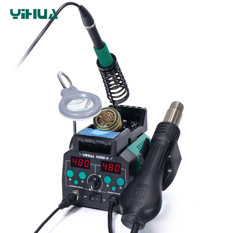 YIHUA 938BD-III 775W 2 in 1 T1 - Hot Air Rework Station T12 리뷰 및 가격