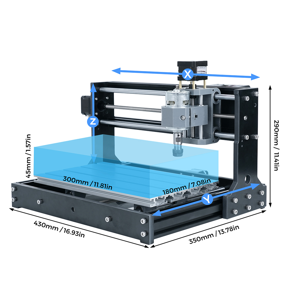 TWOTREES CNC 3018 미니 소형 수동 목공  - Mini Laser Engraver Cnc Router 리뷰 및 가격