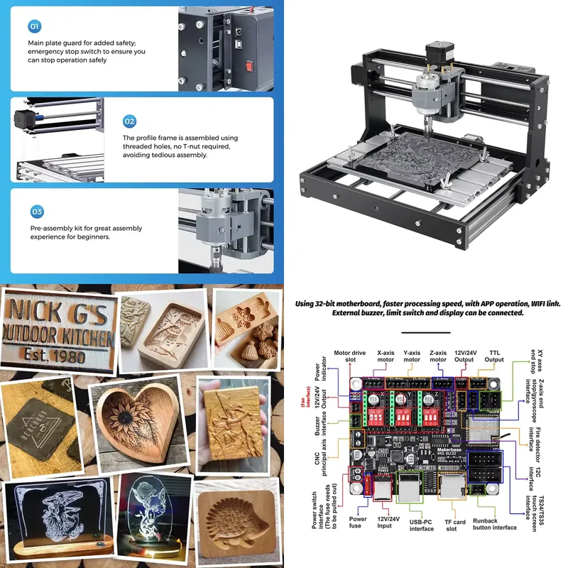 3018 미니 CNC 라우터 머신 알루미늄 프로파일 목 - Mini Laser Engraver Cnc Router 리뷰 및 가격