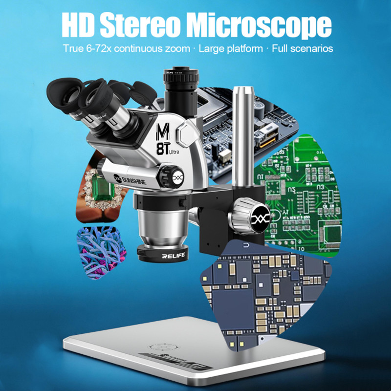 SUNSHINE M8T 울트라 삼안 스테레오 현미경 광 - Stereo Trinocular Microscope Pcb 리뷰 및 가격