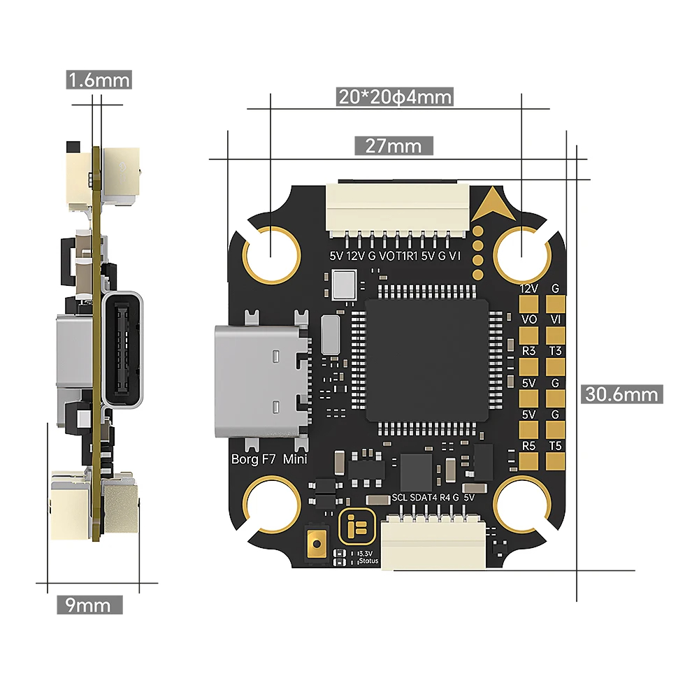 iFlight Borg F7 미니 스택 ICM42688 - Fpv Flight Controller F7 Stack 60A 리뷰 및 가격