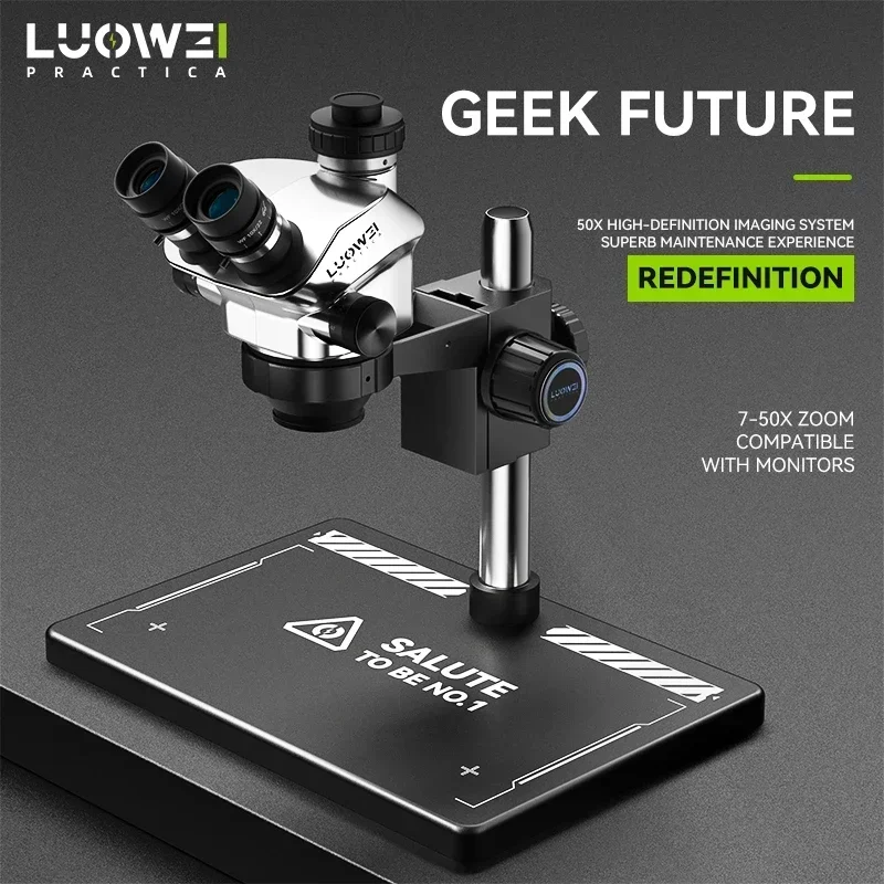 LUOWEI TR02-B3TV 삼안 실체 현미경 7-5 - Stereo Trinocular Microscope Pcb 리뷰 및 가격