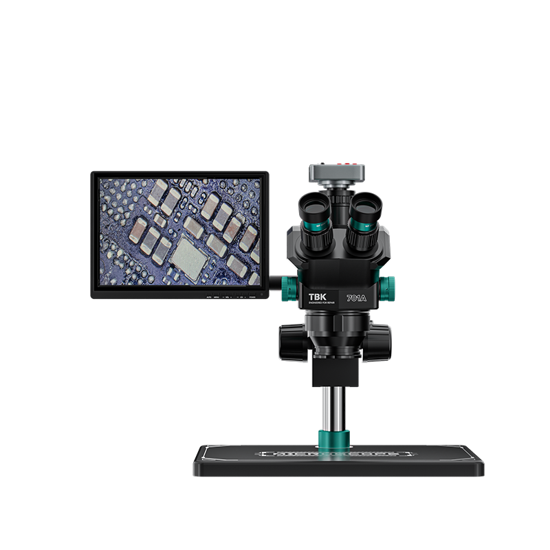 TBK 701A 삼안 실체 현미경 7-60배율 줌 48 - Stereo Trinocular Microscope Pcb 리뷰 및 가격