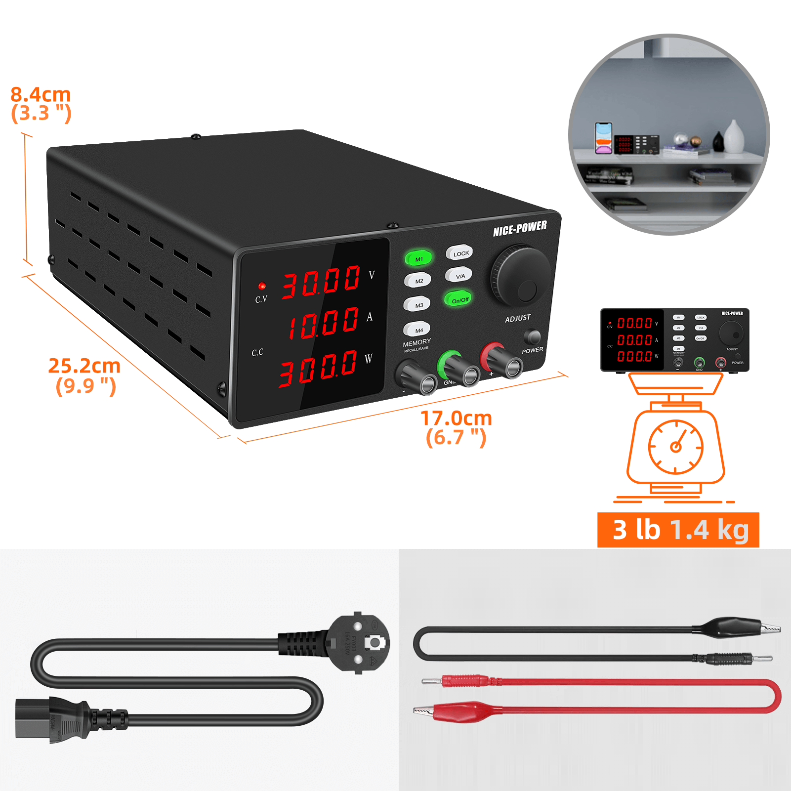 NICE-POWER RS232 프로그래밍 가능 실험실  - Programmable Dc Power Supply 30V 10A 리뷰 및 가격