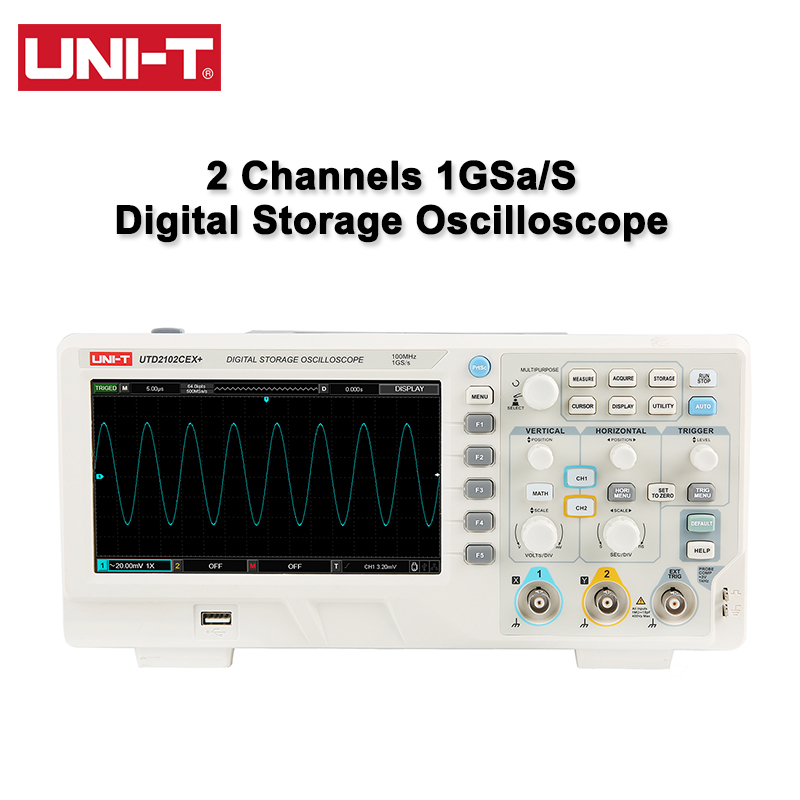 UNI-T 디지털 오실로스코프 UTD2102CEX+ 1 - Digital Storage Oscilloscope 100Mhz 리뷰 및 가격