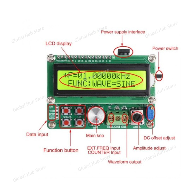 FYE050 전원 타입 임의 파형 DDS 기능 신호 발 - Function Arbitrary Waveform Generator 리뷰 및 가격