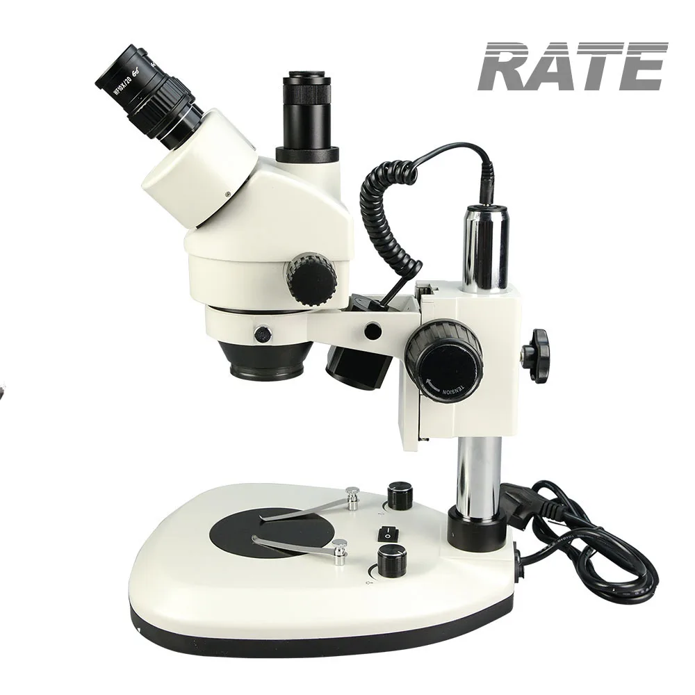 공장용 7x-45x 광학 산업용 삼안 현미경, 전자 P - Stereo Trinocular Microscope Pcb 리뷰 및 가격