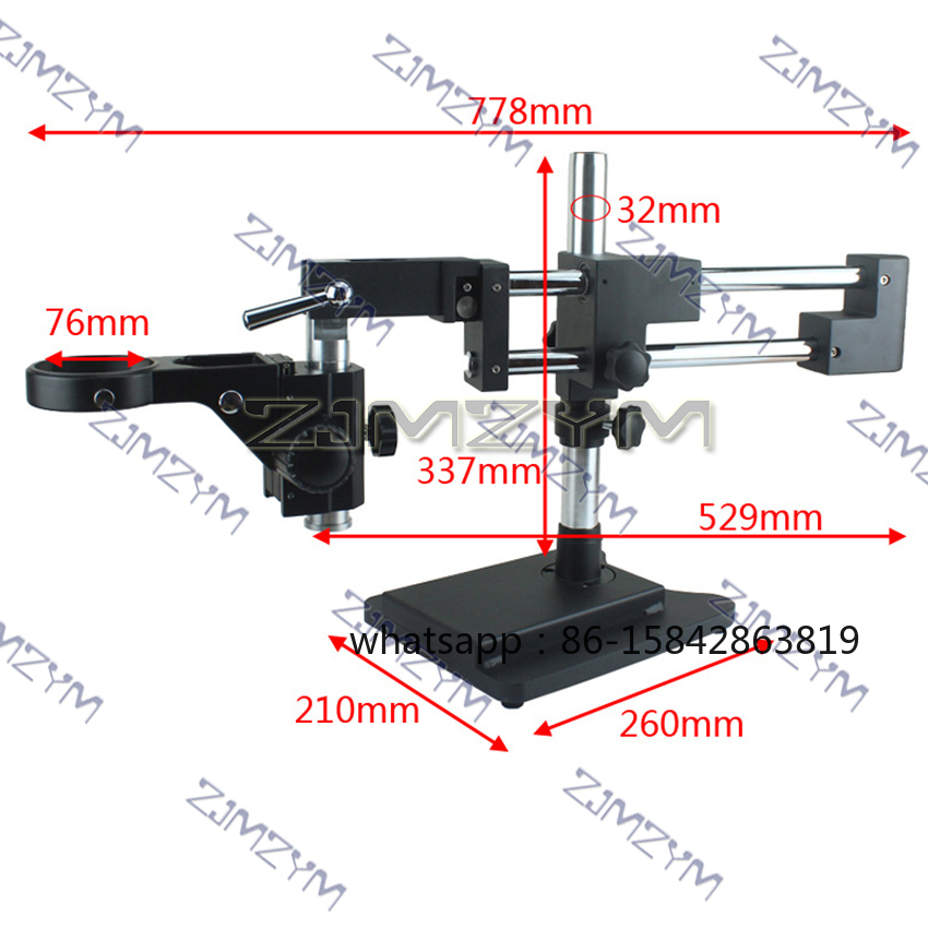 범용 스탠드 더블 붐 쌍안경 삼안경 스테레오 줌 현미경 - Stereo Trinocular Microscope Pcb 리뷰 및 가격