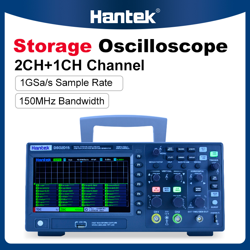 Hantek DSO2C10 2C15 2D10 2D15  - Digital Storage Oscilloscope 100Mhz 리뷰 및 가격