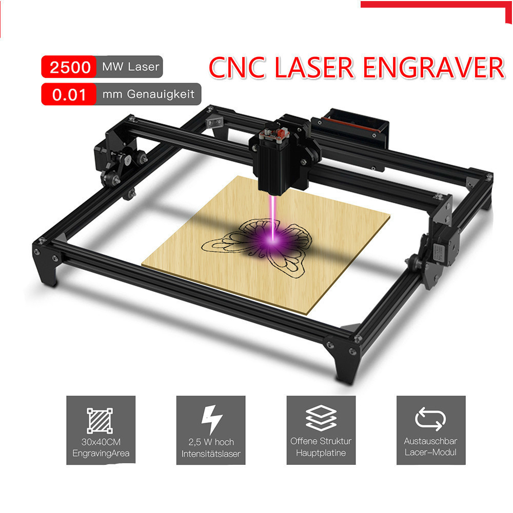 30*40cm 미니 2500MW CNC 레이저 조각기  - Mini Laser Engraver Cnc Router 리뷰 및 가격
