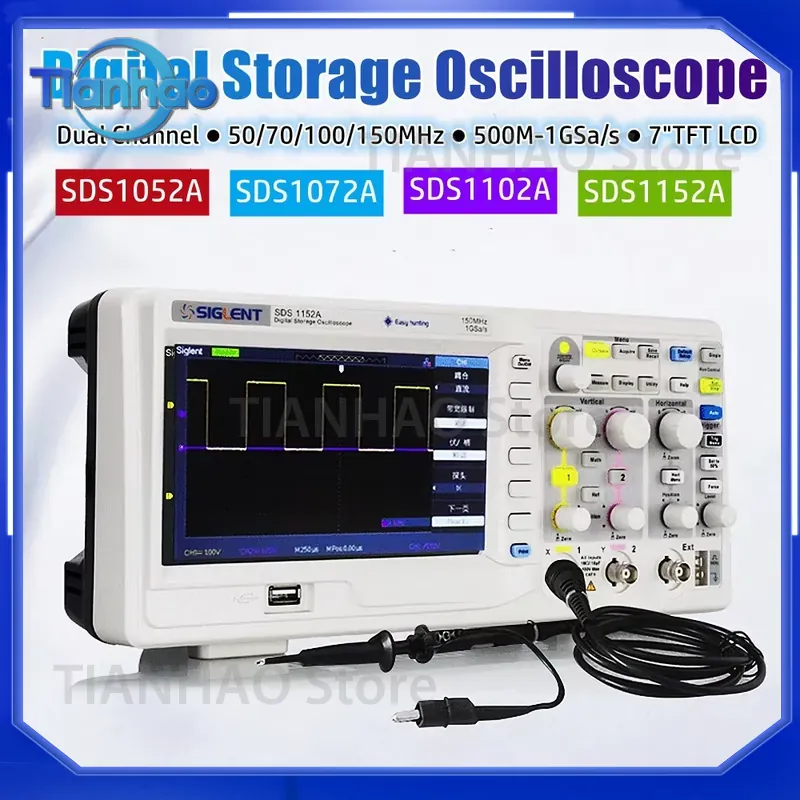 SIGLENT SDS1052A SDS1072A SDS1 - Digital Storage Oscilloscope 100Mhz 리뷰 및 가격